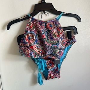 Mossimo, Small, multicolor swimsuit set, Never Worn, NWT, cheeky bottoms, Swim